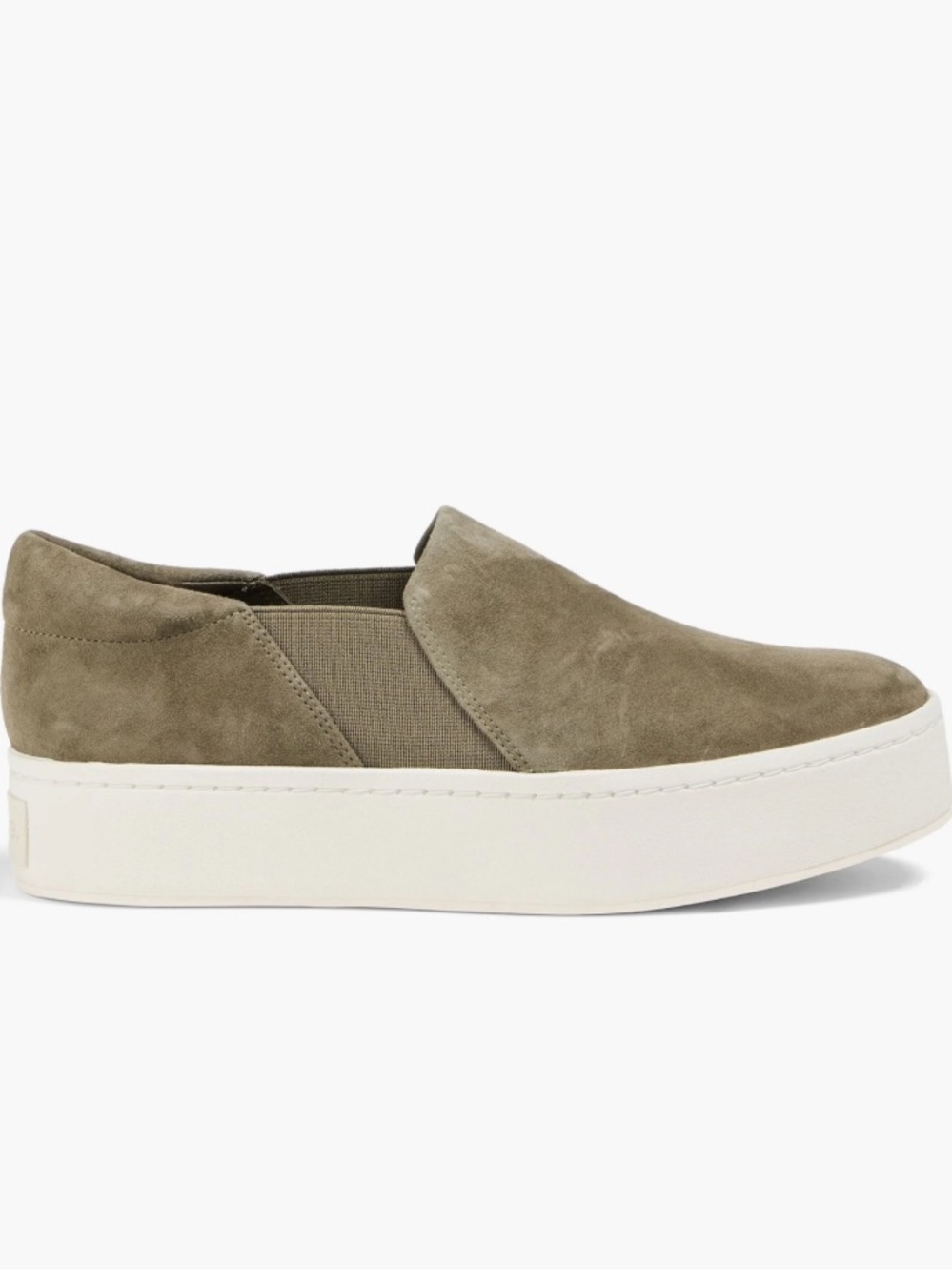 VINCE Warren platform sneaker size 10 (EU 40) $275 olive green